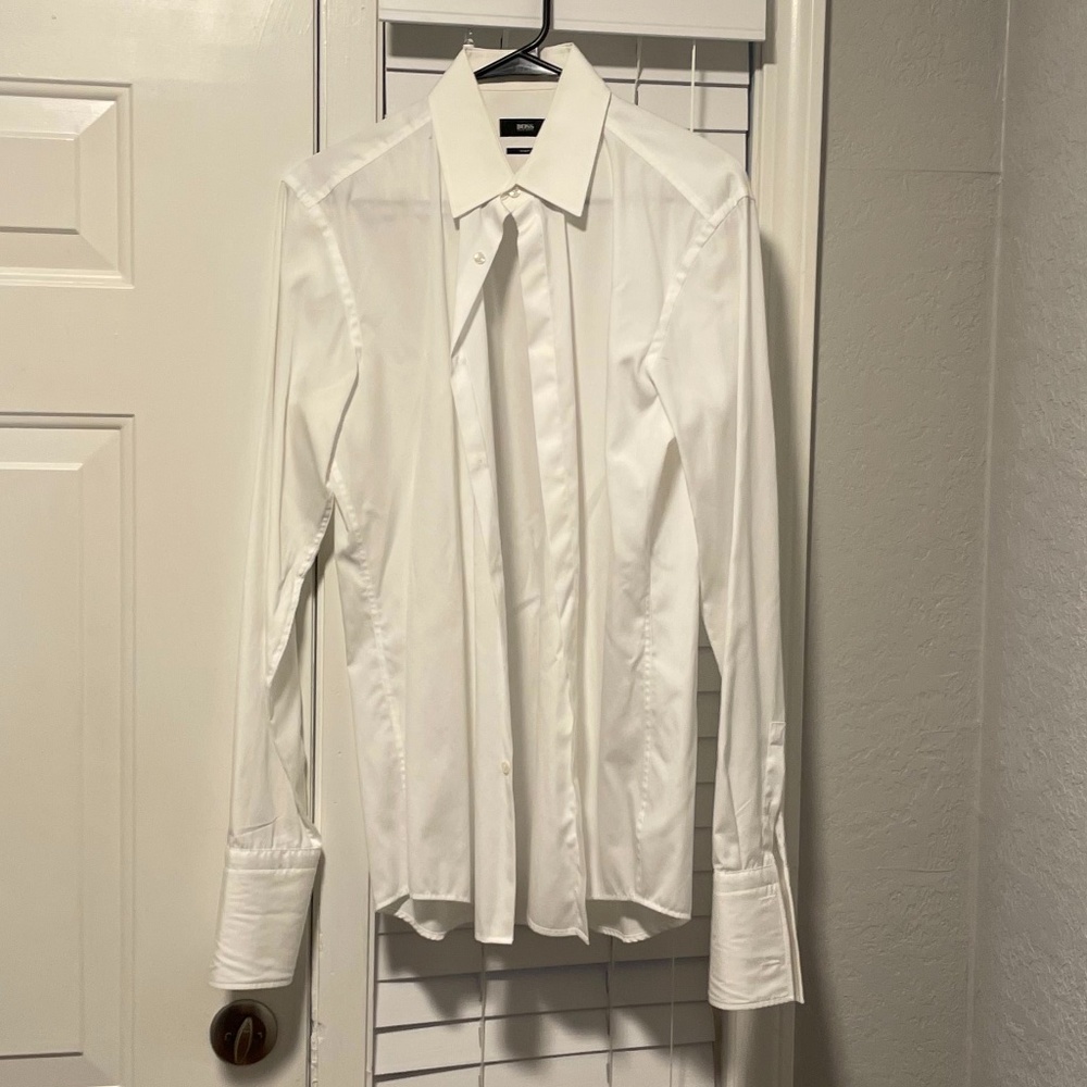 Hugo Boss White Suit Shirt